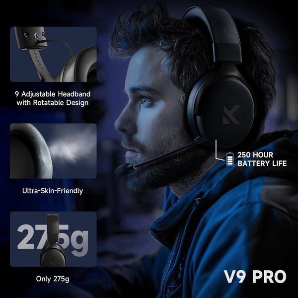 Навушники бездротові ігрові MCHOSE V9Pro v 9 V9 Pro 3011901075 фото