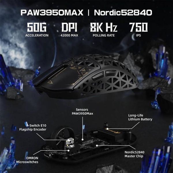 Мишка Ігрова Бездротова Attack Shark R5 ULTRA 3031168403 фото