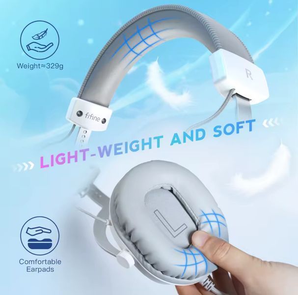 Навушники Fifine H9 white 2745030223 фото