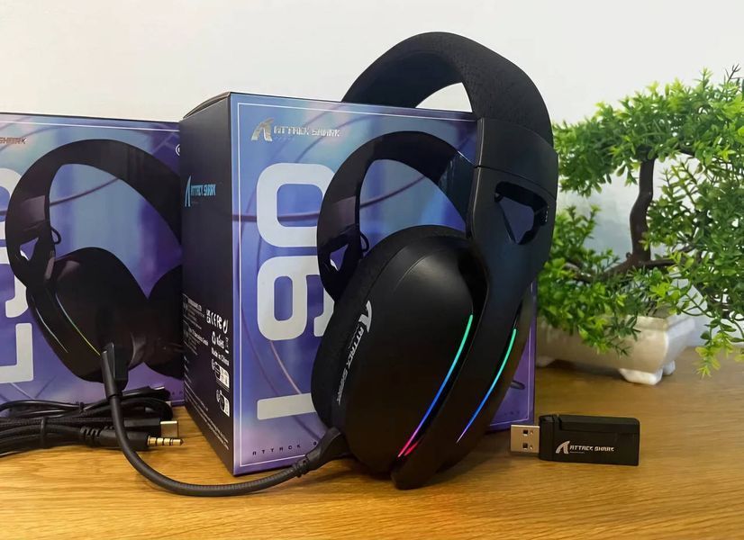 Бездротові ігрові навушники ATTACK SHARK L90 BLACK 2872528532 фото