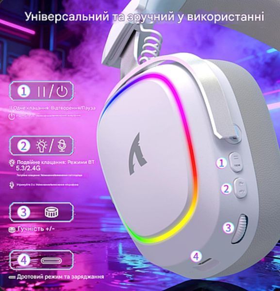 Навушники бездротові ATTACK SHARK G800 2904443532 фото