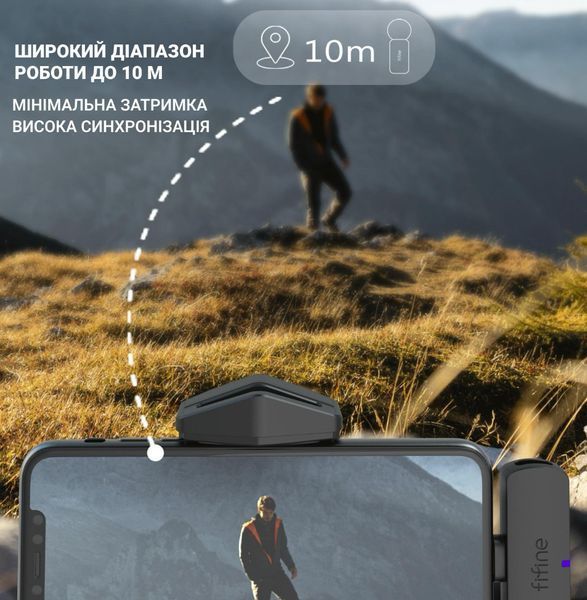 Мікрофон петличний бездротовий Fifine M6 для смартфона з роз'ємом Type-C 2767954210 фото